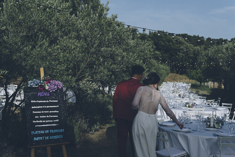 décoration de mariage olivier Provence