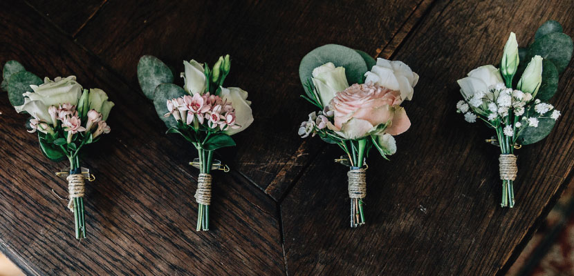 fleurs boutonnières mariage