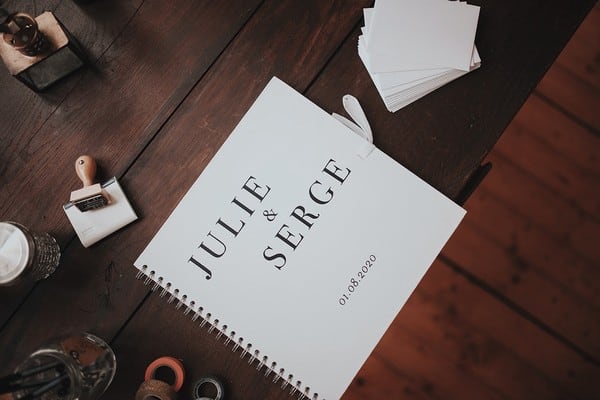 Livre d'or personnalisé mariage