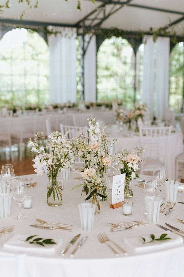 Décoration de table de mariage, décoratrice de mariage