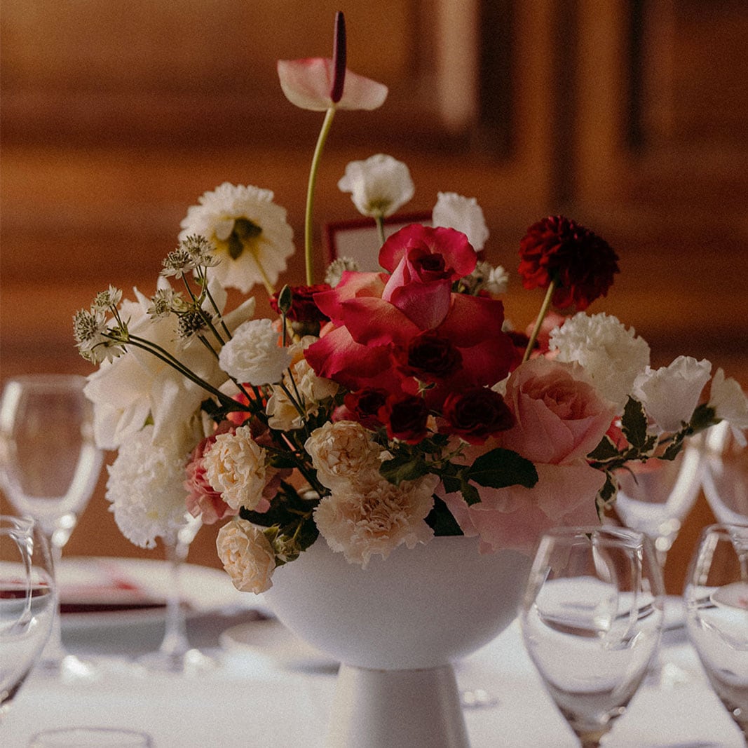 Wedding floral centerpiece, Paris wedding florist